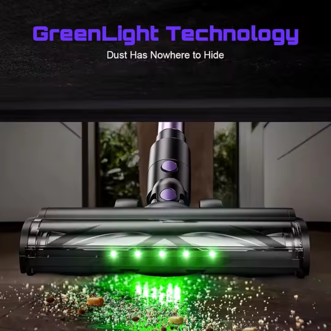 10-in-1 Powerful Cordless Vacuum Cleaner – 55KPa Suction & 45-Min Runtime