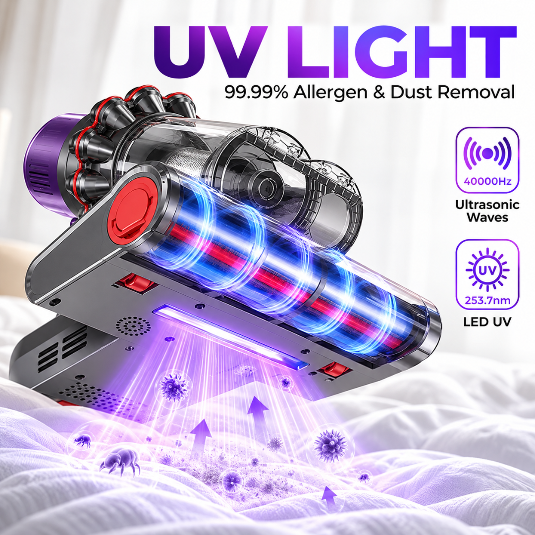 Powerful UV Bed & Mattress Vacuum Cleaner – Deep Cleaning & HEPA Filtration
